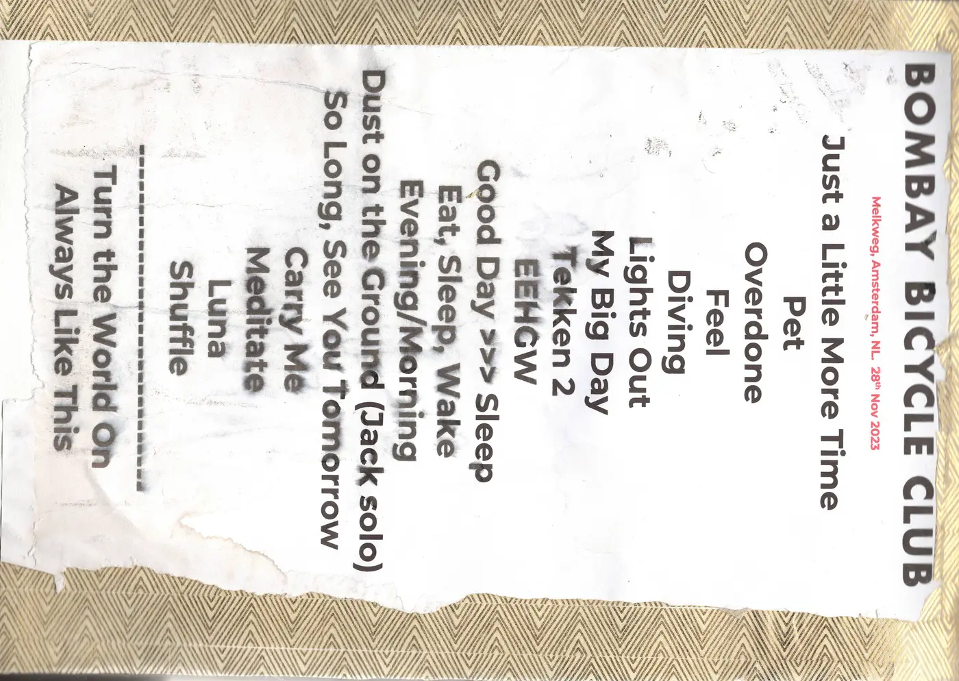 Bombay Bicycle Club — Melkweg, Amsterdam, Netherlands