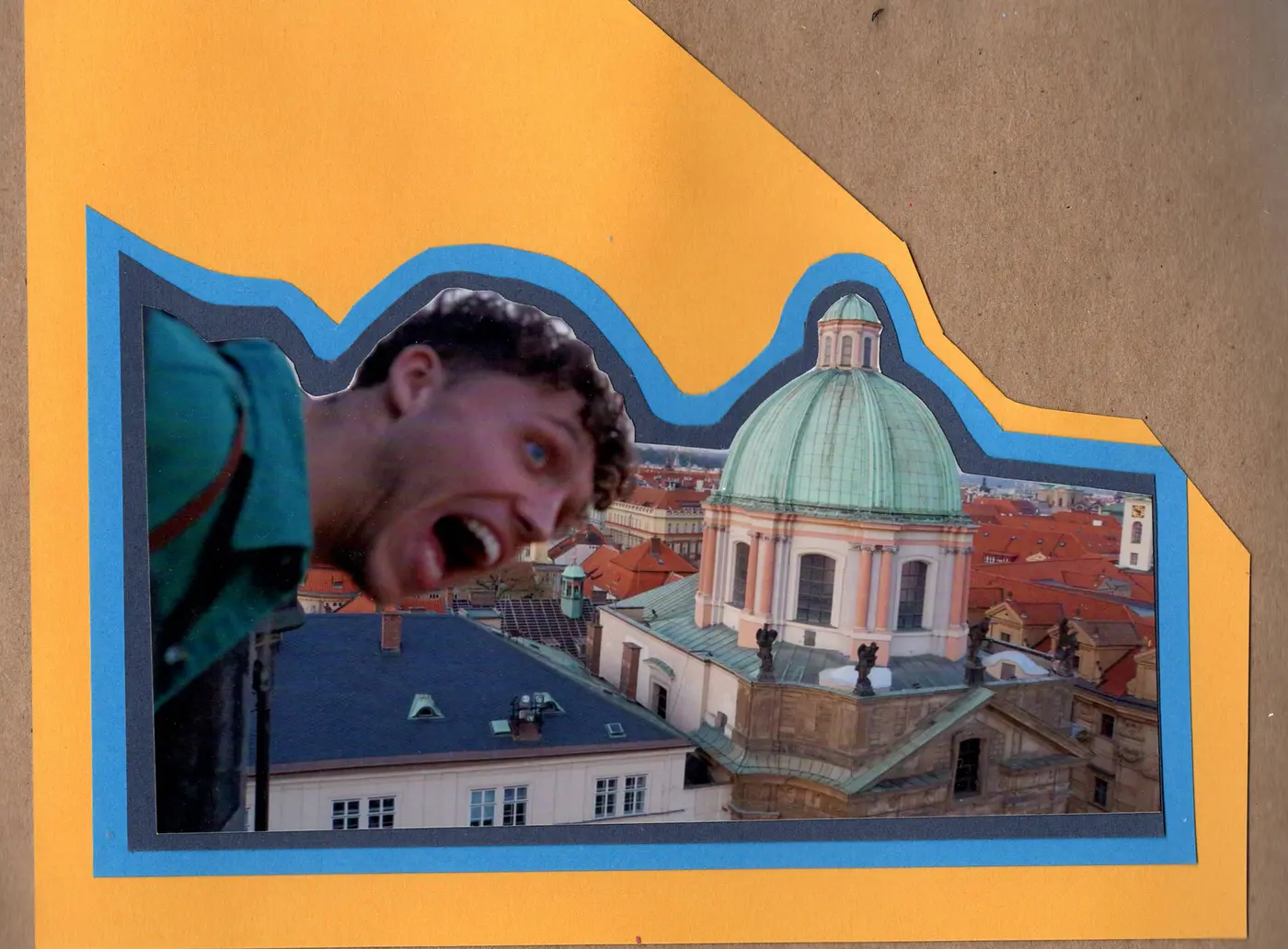 Rooftop photobomb