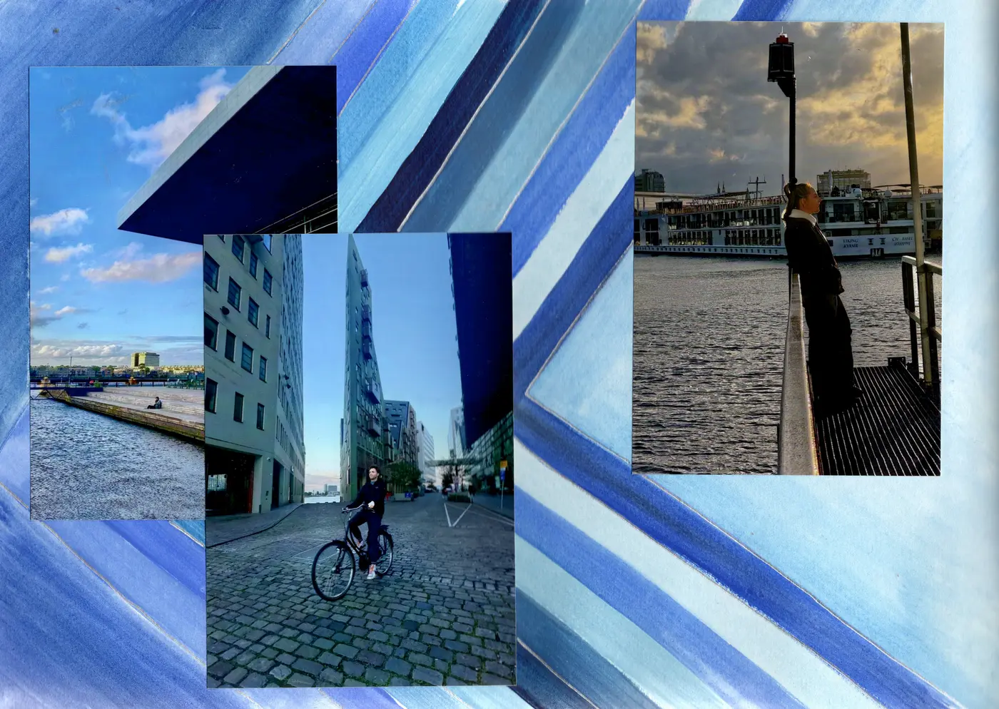 Cobblestone cyclist