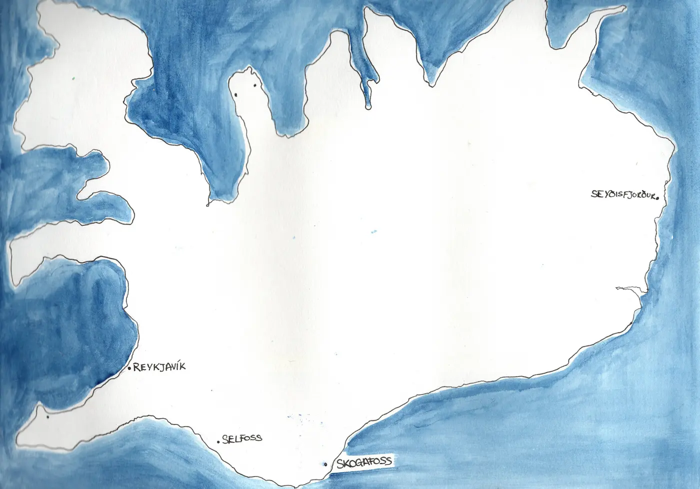 Iceland map